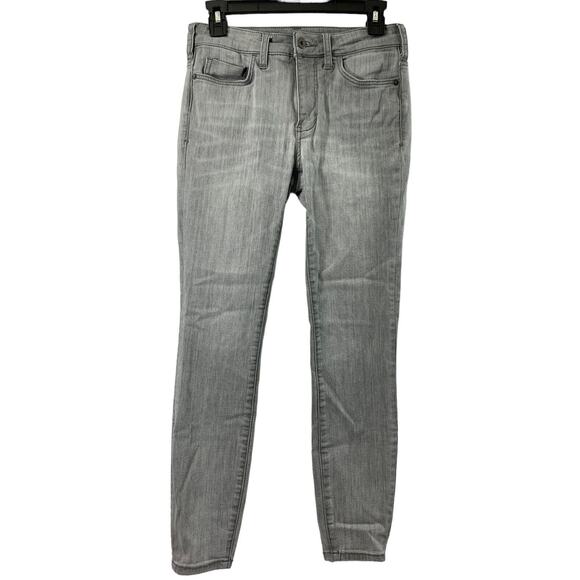 Pilcro and Letterpress Anthropology Jeans Womens 27 Gray Hi Rise Skinny‎ Stretch - Picture 1 of 11